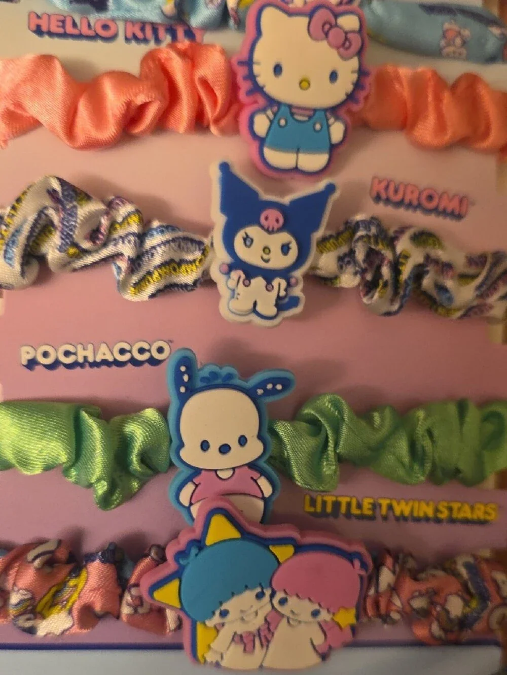 Sanrio Hello Kitty & Friends Kids Hair Ties - Multi Color